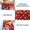 Pet Lovers, Pet Mom, Pet Dad, Dog Lovers, Cat Lovers - Custom Photo Best Dog Dad Mom Ever - Personalized Pajama Shorts