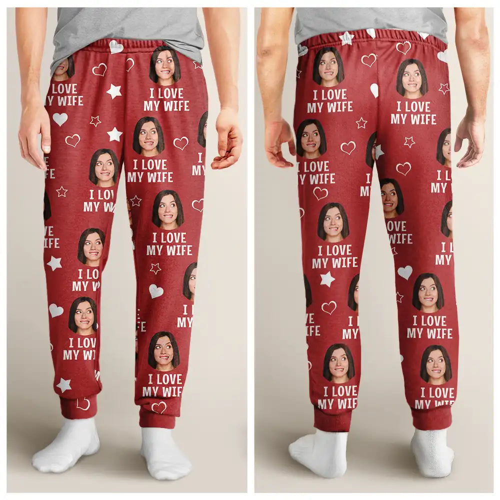 Family - Custom Photo I Love My Family - Personalized Kid Pajama Pants