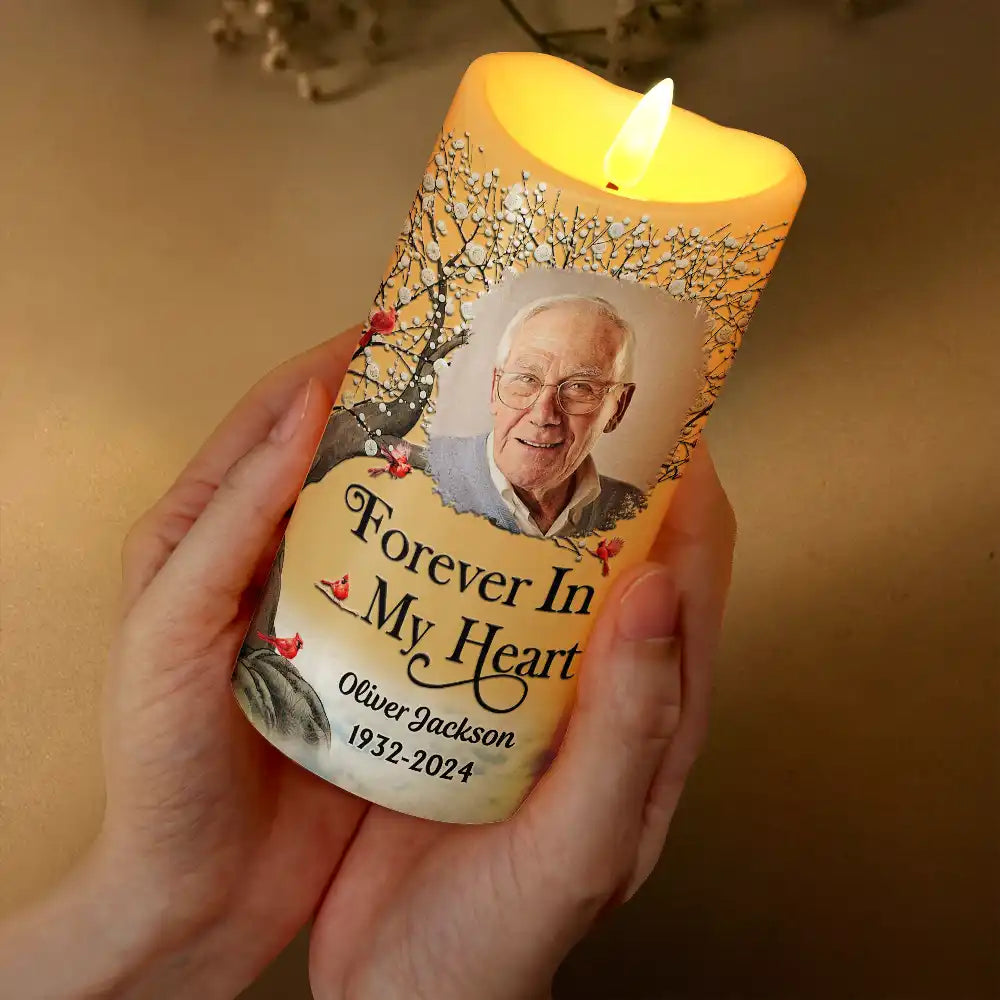 Family - Custom Photo I'm Always With You - Personalized Flameless LED Candle