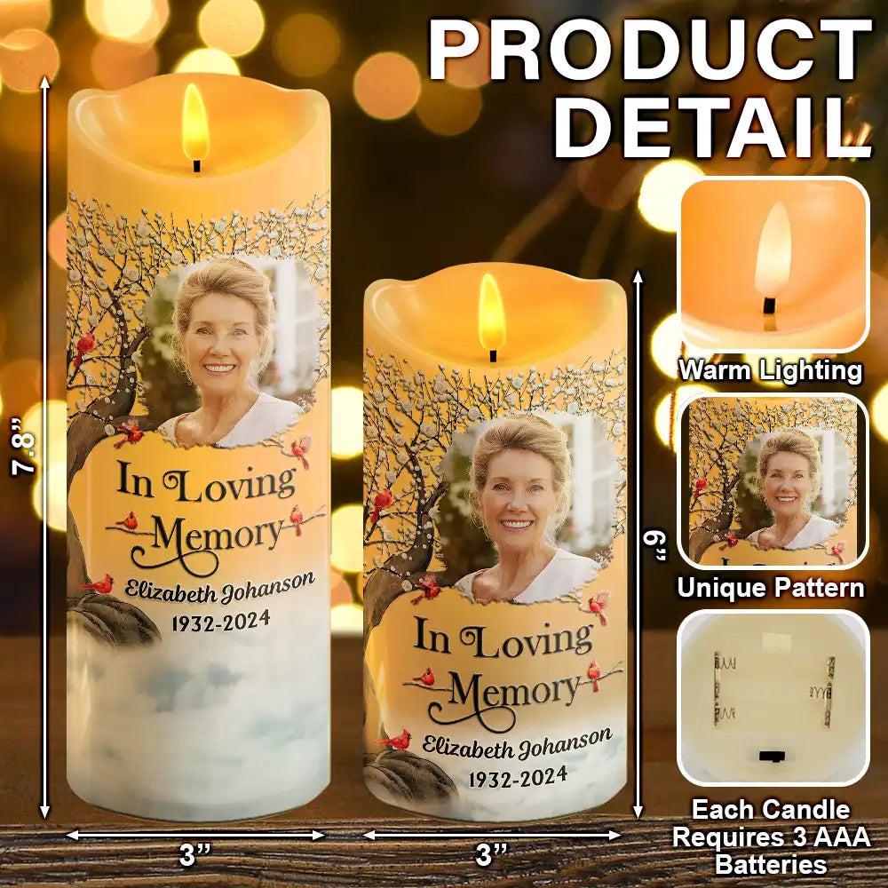 Family - Custom Photo I'm Always With You - Personalized Flameless LED Candle