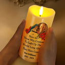 Christmas,Sad,Family,Parents,Gift For Grandparents,Gift For Sibling,Memorial - Custom Photo Memorial Light Up The World - Personalized Flameless LED Candle