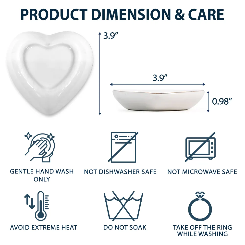 Custom Photo When Tomorrow Starts Without Me Memorial - Personalized Heart Ring Dish