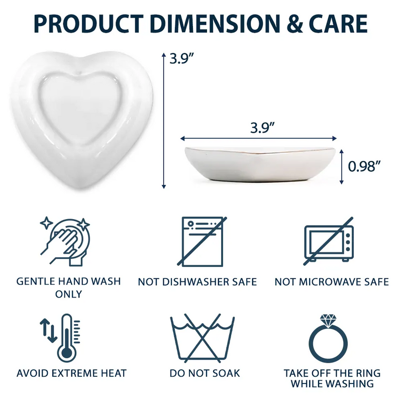 Custom Photo When Tomorrow Starts Without Me Memorial - Personalized Heart Ring Dish