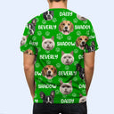 Dog Lovers,Pet Lovers,Cat Lovers,Happy - Custom Photo Funny Pet Face Pattern Dog Cat Family - Personalized Full Print T Shirt