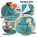 Gift For Mother, Gift For Grandma, Gift For Women, Gift For Yourself, Gift For Wife - Birth Month Flowers Bloom Where You're Planted - Personalized Fleece Blanket, Sherpa Blanket
