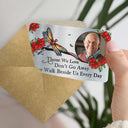 Family, Parents, Gift For Grandparents, Gift For Sibling, Memorial - Custom Photo I'm Always With You Memorial - Personalized Aluminum Wallet Card