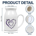 Gift For Grandma, Gift For Mother - Mom Grandma Sweethearts - Personalized Ceramic Flower Vase
