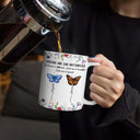 Gift For Sisters,Gift For Sibling,Happy - Sisters Are Like Butterflies - Personalized White Edge-to-Edge Mug