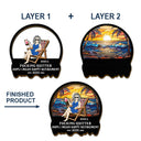 Retirement, Gift For Grandparents, Parents, Gift For Yourself, Gift For Men, Gift For Women, Gifts For Colleagues - Oops I Mean Happy Retirement - Personalized Custom Shaped Car Visor Clip
