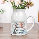 Memorial, Gift For Grandparents, Parents, Gift For Sibling, Family - Custom Photo Memorial I'm Always With You - Personalized Ceramic Flower Vase