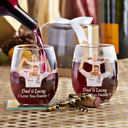 Gift For Couples, Gift For Wife, Gift For Husband, Gift For Boyfriend, Family - Custom Photo Loving Couple Bestie Family Sibling Pet - Personalized Stemless Wine Glass
