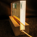 Happy,Gift For Grandma,Gift For Mother,Gift For Wife - Grandma's Garden Birth Butterflies - Personalized Rectangle LED Light