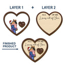 Love,Gift For Couples,Gift For Husband,Gift For Wife,Gift For Boyfriend,Gift For Girlfriend - Drive Safe I Love You Kissing Couples Heart - Personalized Custom Shaped Car Visor Clip