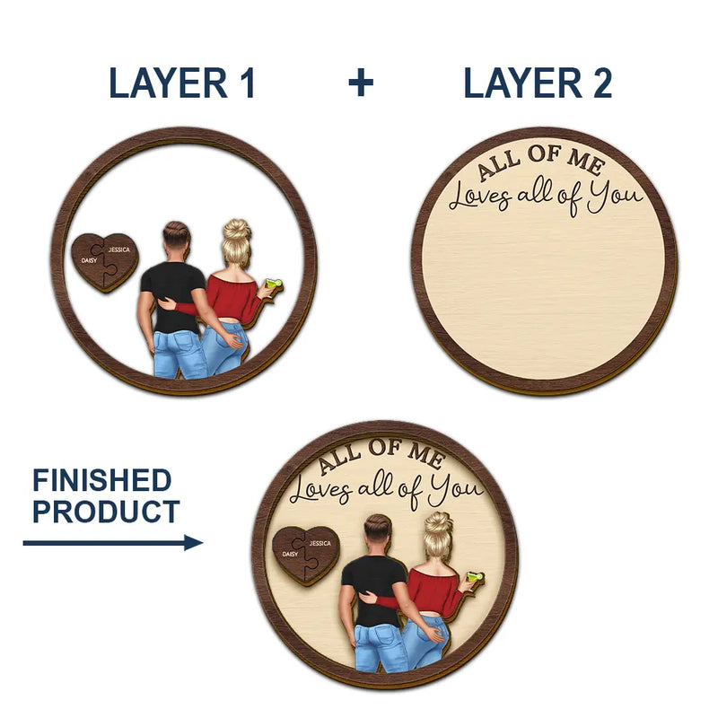 Love,Gift For Couples,Gift For Husband,Gift For Wife,Gift For Boyfriend,Gift For Girlfriend - Drive Safe I Love You Backside Couples - Personalized Custom Shaped Car Visor Clip