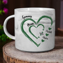 Gift For Grandma, Gift For Mother - Mom Grandma Sweethearts - Personalized Marble Mug
