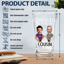 Gift For Brothers,Gift For Bestie,Gift For Men,Funny - Custom Photo Congrats On Being My Brother You Lucky Man Funny Friend - Personalized Beer Glass