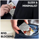 Memorial - Custom Photo In Loving Memory I'm Always With You Memorial - Personalized Card Wallet With Money Clip