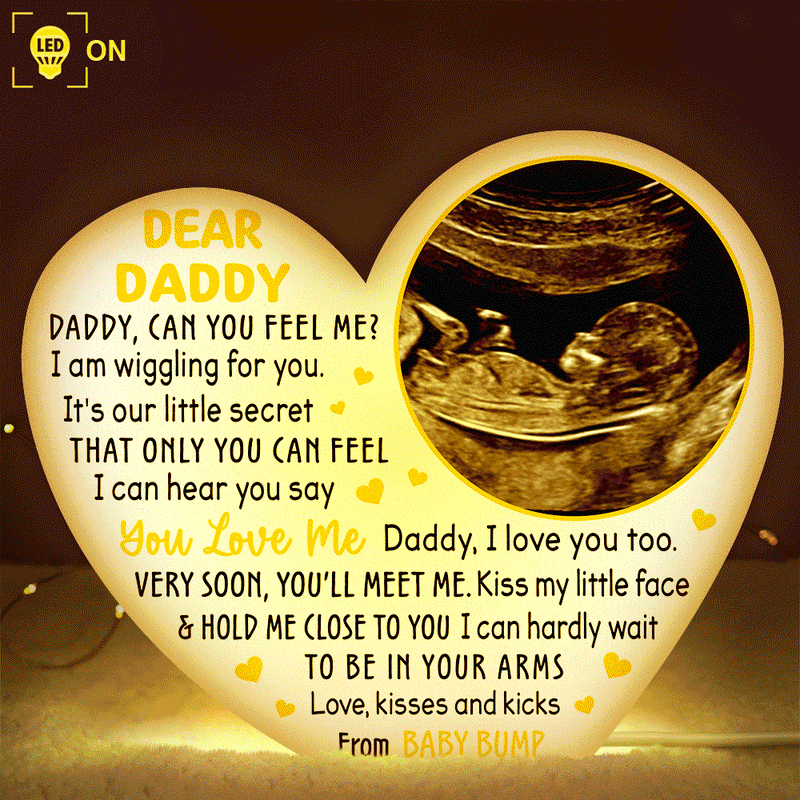 Custom Photo Dear Mommy Daddy Love From The Bump