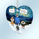 Dog Lovers,Memorial,Pet Lovers,Sad,Dog Mom - I Miss You Memorial Dog Cat - Personalized Acrylic Car Hanger