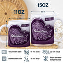 Gift For Grandma,Love - Grandma Little Sweethearts 3D Inflated Effect Printed Mug, Personalized White Edge-to-Edge Mug