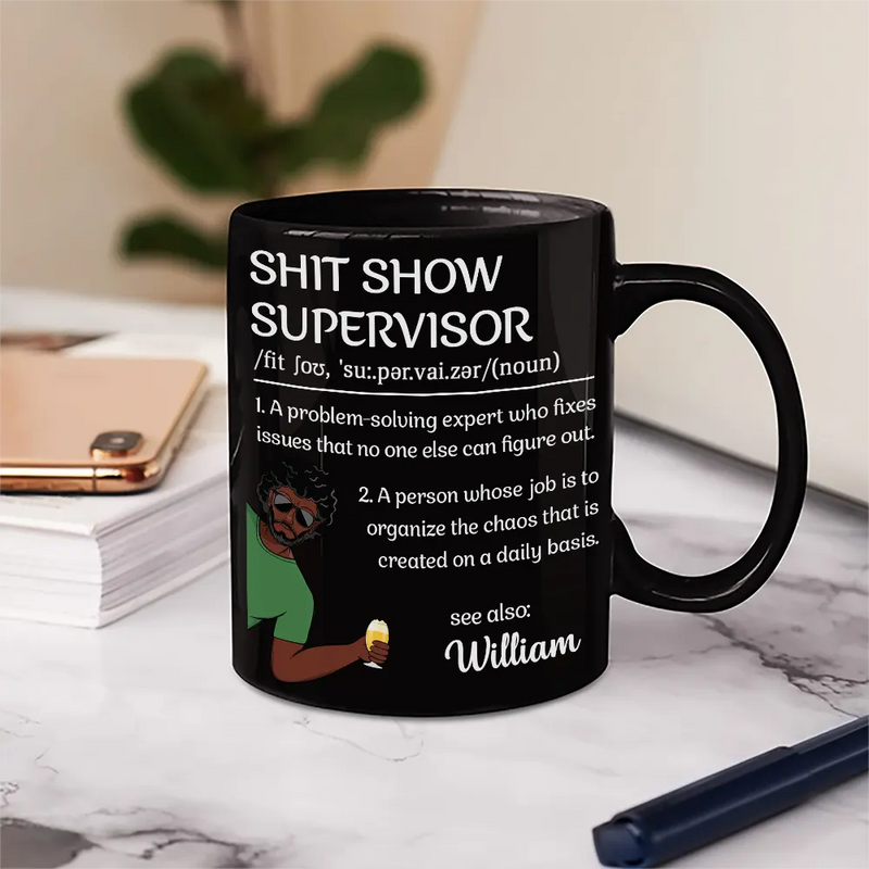 Gift For Mother, Gift For Yourself, Retirement, Funny - Show Supervisor Expert Who Fixes Issues Senior Mom Dad Retired - Personalized Mug