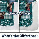 Gift For Mother - Custom Photo To My Mom Think Of This As A Hug From Me To You - Personalized Fleece Blanket, Sherpa Blanket