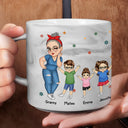 Gift For Grandma,Love,Gift For Mother - Living That Grandma Life - Personalized Marble Mug