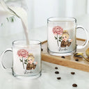 Gift For Yourself,Gift For Wife,Gift For Women,Gift For Grandma - Birth Month Flowers Bloom Where You're Planted Women - Personalized Glass Mug
