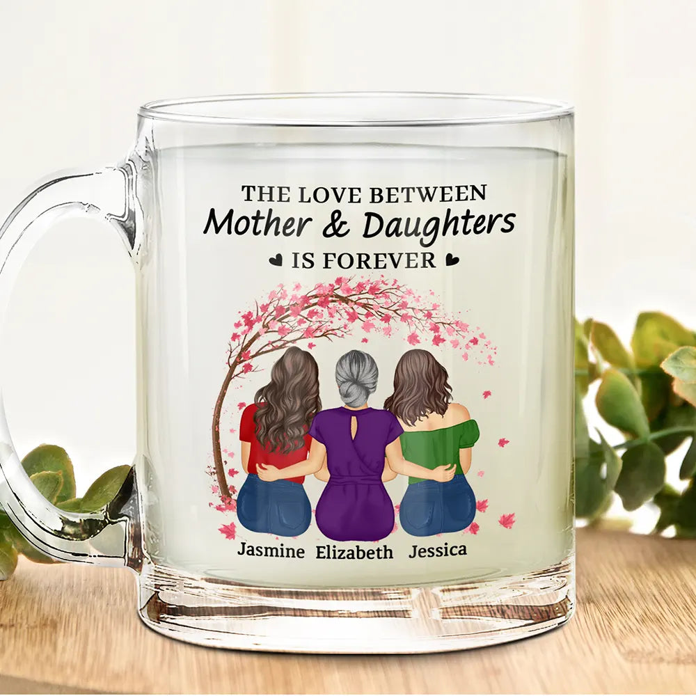Wander Vs The Love Between Mother & Daughters Is Forever - Personalized Glass Mu ...
