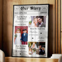 Gift For Couples,Old Couples,Parents,Gift For Grandparents - Custom Photo Our Story Family Now We Have Everything - Personalized Poster
