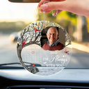 Memorial - Custom Photo Calendar Memorial The Moment Your Heart Stopped - Personalized Acrylic Car Hanger
