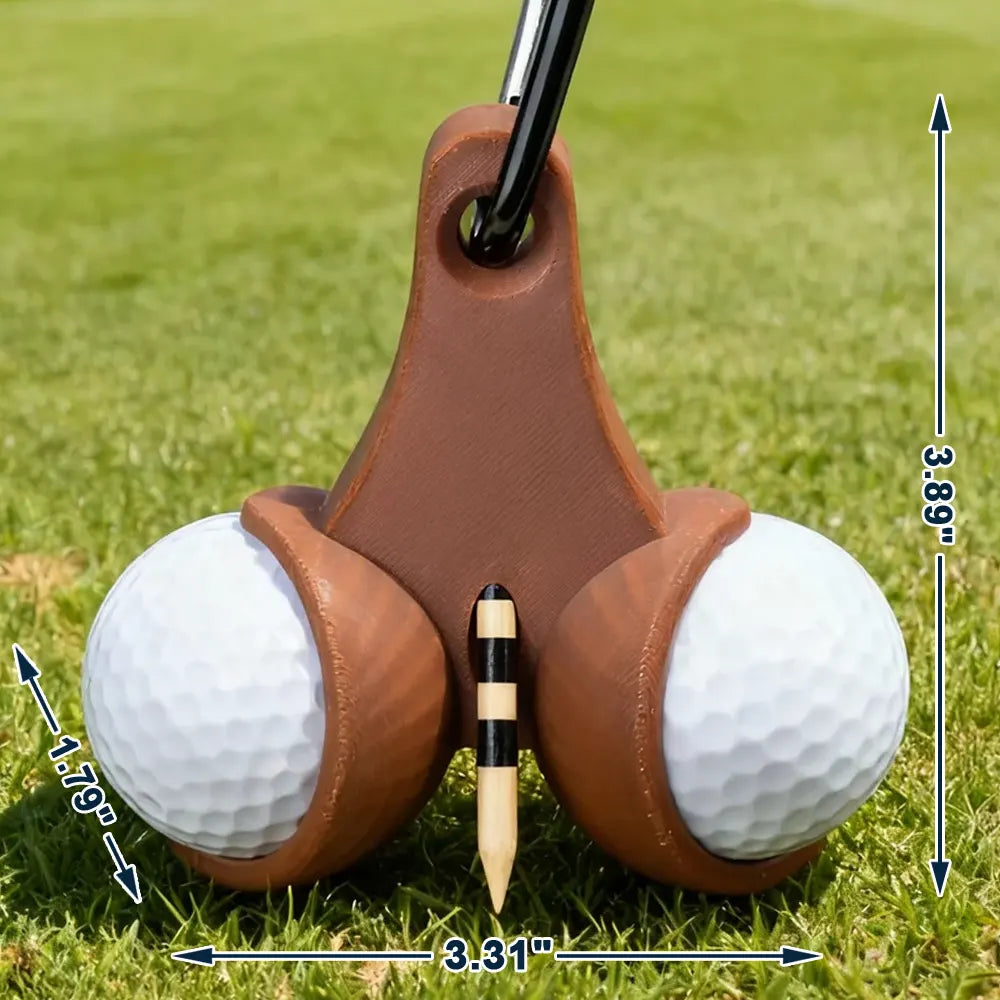 Funny,Golf,Sport Dad,Gift For Husband,Gift For Boyfriend,Gift For Men,Gift For Yourself,Gift For Grandpa,Dad's Hobby,Grandma's Hobby,Gift For Father - My Lucky Balls If Found Return To This Guy - Personalized 3D Printed Golf Ball Tee Holder