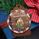 Christmas,Gift For Couples,Gift For Husband,Gift For Wife,Gift For Boyfriend,Gift For Girlfriend,Happy - Years Later And You Still My Favorite Person - Personalized Circle Glass Ornament