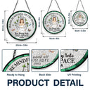 Gift For Yourself, Gift For Women, Yoga, Happy - Yoga Be Mindful Of The Energy - Personalized Stained Glass Window Hanging Suncatcher