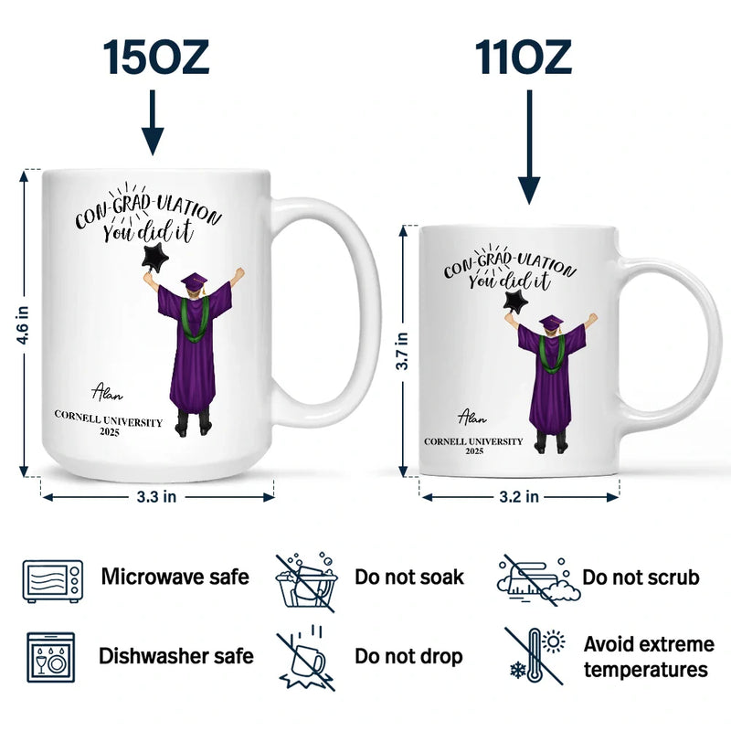 Graduation - You Did It - Personalized Mug
