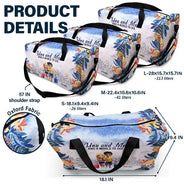 Gift For Couples, Gift For Husband, Gift For Wife, Gift For Boyfriend, Gift For Girlfriend, Happy - You And Me And A World To See - Personalized Duffle Bag
