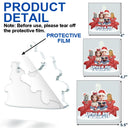 Happy,Cat Couple,Christmas - You And Me And The Cats Couch - Personalized Custom Shaped Acrylic Ornament