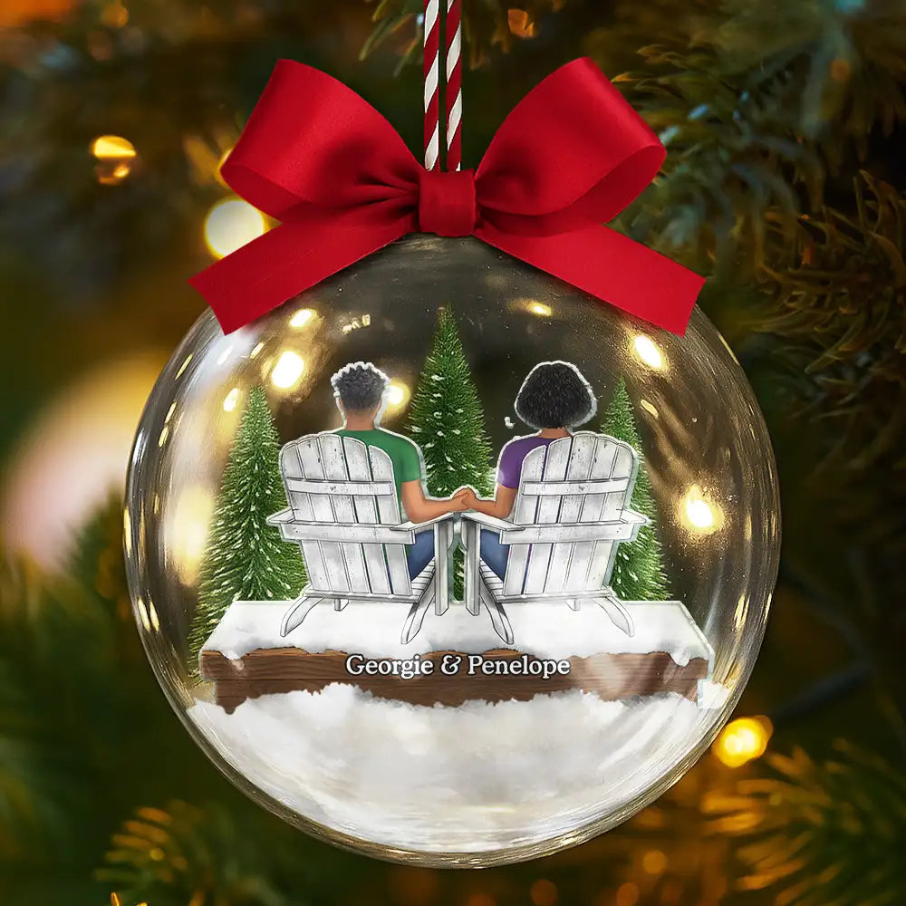 Gift For Couples,Christmas,Love - You And Me We Got This - Personalized 3D Acrylic Ball Ornament