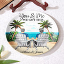 Gift For Couples,Gift For Husband,Gift For Wife,Gift For Boyfriend,Gift For Girlfriend,Love - You And Me We Got This - Personalized Ceramic Plate