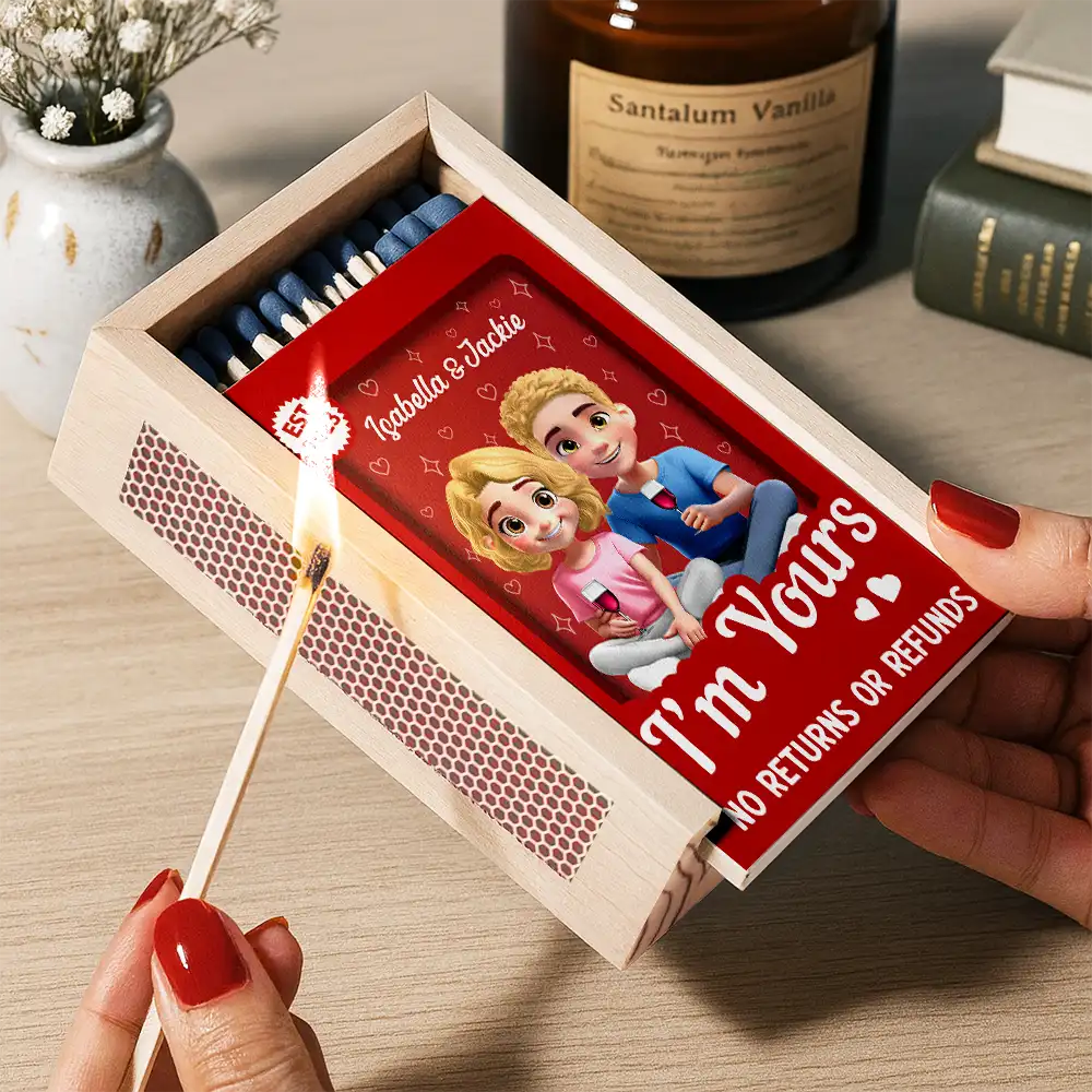 Gift For Couples,Old Couples,Gift For Husband,Gift For Boyfriend,Gift For Wife,Gift For Girlfriend,Love,LGBT - You And Me We Got This - Personalized Wooden Matchbox