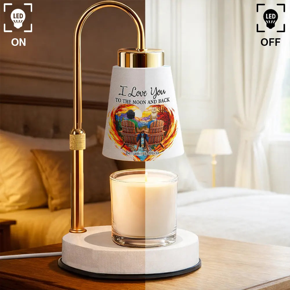 Gift For Couples,Love - You And Me We Got This 3D Effect Back Couple - Personalized Truncated Cone Candle Warmer