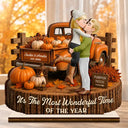 Indoor Decor, Romantic, Gift For Couples, Vector - You And Me We Got This Autumn Couple - Personalized Custom Shaped Wooden Plaque