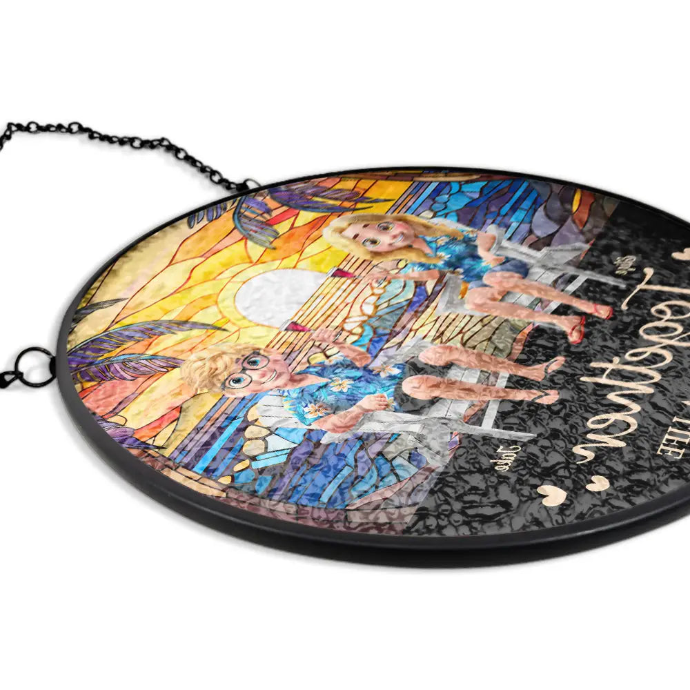 Gift For Couples,Happy,Gift For Husband,Gift For Wife - You And Me We Got This Couple 3D - Personalized Stained Glass Window Hanging Suncatcher
