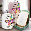 Gift For Yourself, Gift For Women - You Are Beautiful Christians - Personalized Makeup Box With LED Mirror