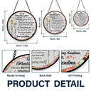 Love, Gift For Daughter, Mom - Daughters (Adult), Mom - Daughters (Young), Gift For Grandkids - You Are Braver Than You Believe Mom Daughter - Personalized Stained Glass Window Hanging Suncatcher