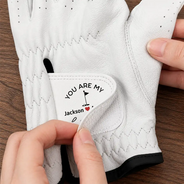 Gift For Couples, Golf, Romantic, Custom Text - You Are My Hole In One - Personalized Golf Glove