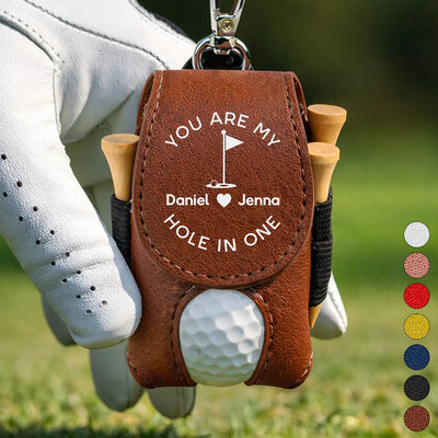 Leather Golf Ball Holder