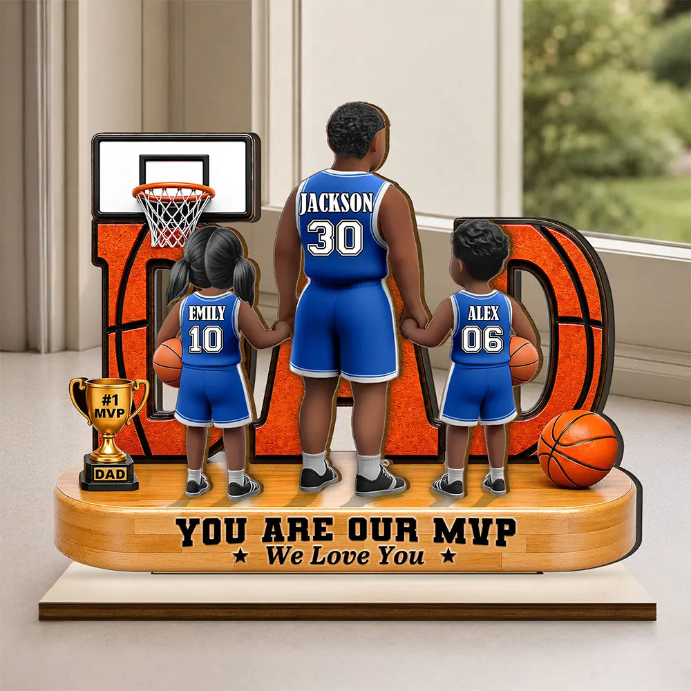 You Are Our MVP - Personalized Custom Shaped Wooden Plaque