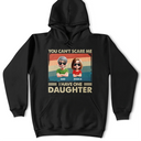 Funny, Gift For Father, Gift For Husband, Dad - Daughters (Adult), Dad - Daughters (Young) - You Can't Scare Me I Have Two Daughters Funny Dad - Personalized T Shirt