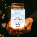 Dog Lovers,Dog Mom,Dog Dad,Memorial,Christmas,Sad - You Have Left My Life But You Will Never Leave My Heart - Personalized Mason Jar Light